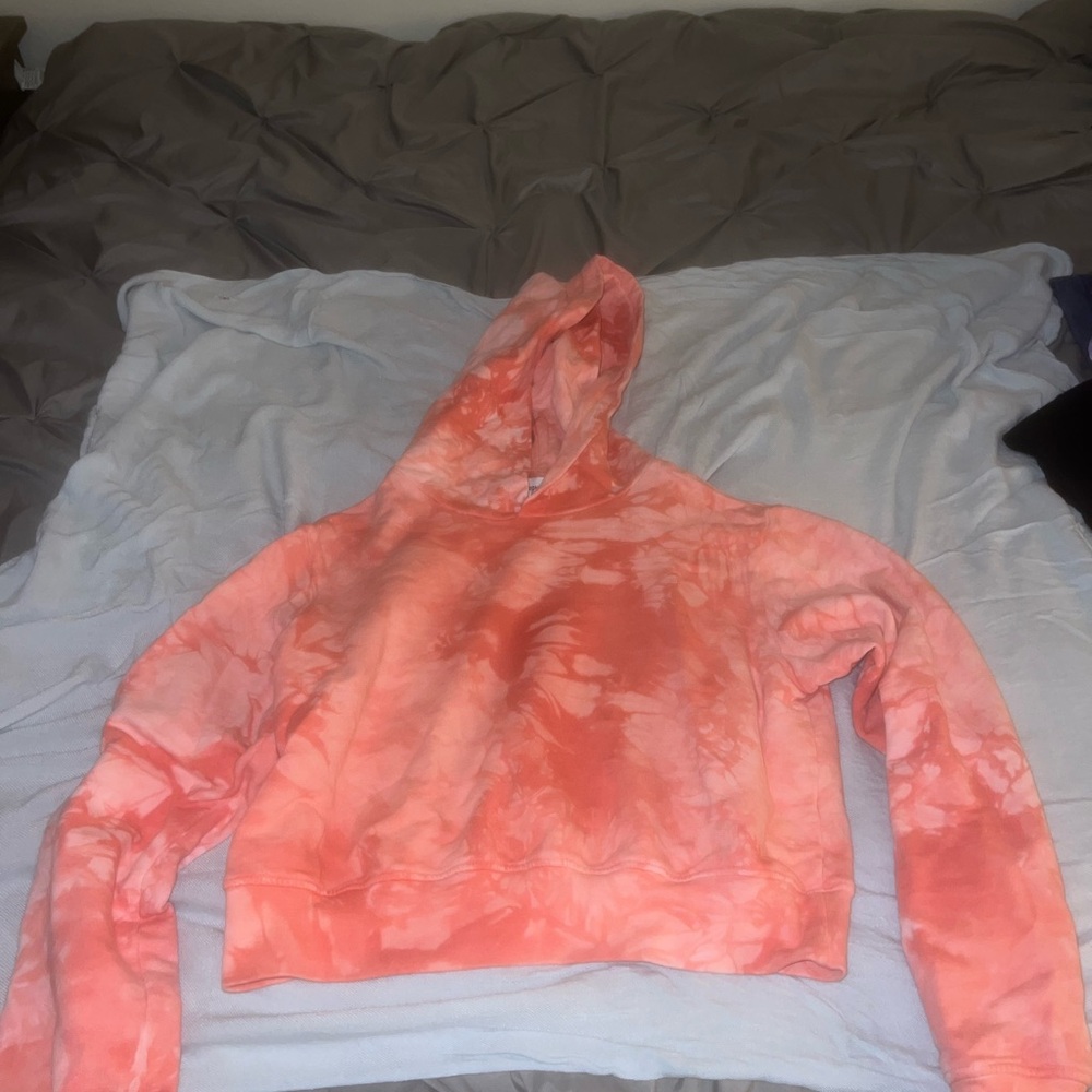 Tie-Dye Cropped Hoodie